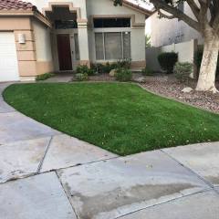 A front yard installation in Phoenix, AZ