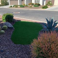 A front yard installation in Goodyear, AZ