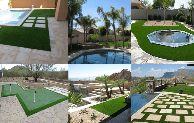 Arizona Landscaping Design Ideas Featuring Artificial Grass