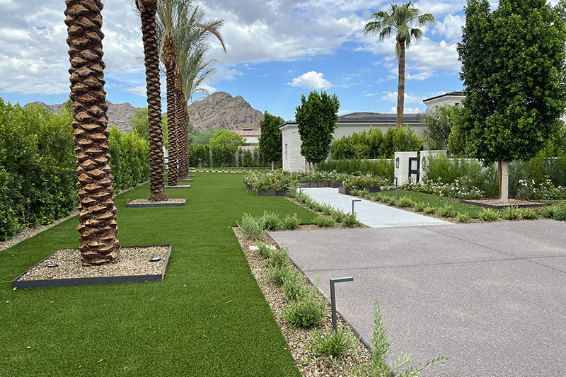 Installing artificial turf on a 12,000 square feet space